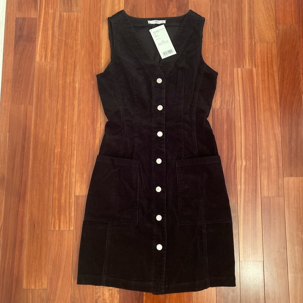 Mango Corduroy Jumper Dress